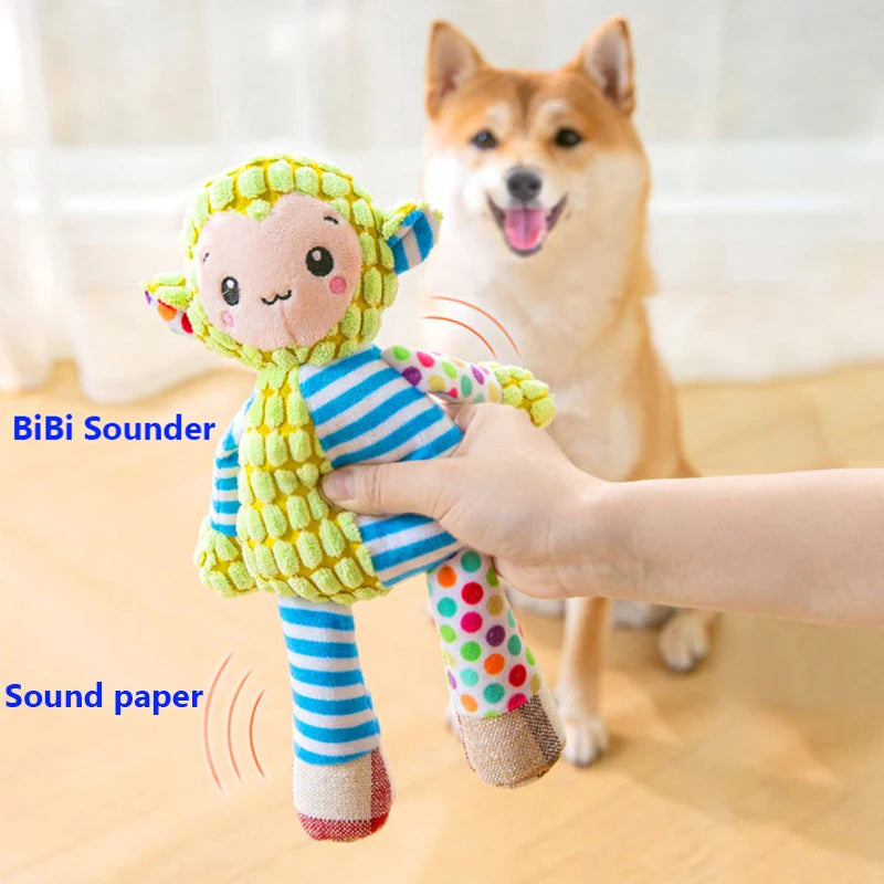 Interactive Squeaky Pet Toy – Plush Puzzle Toy for Cats & Dogs