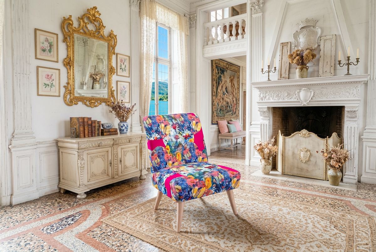 August Queen Royal Velvet Designer Chair