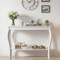 White Narrow Console Table, Chic Accent Sofa Table, Entryway Table
