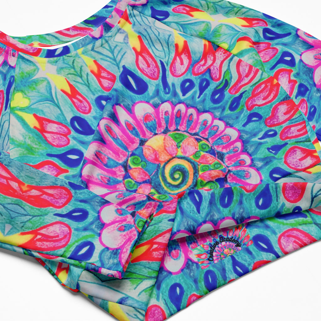 Flower of Life Longsleeve Crop Top