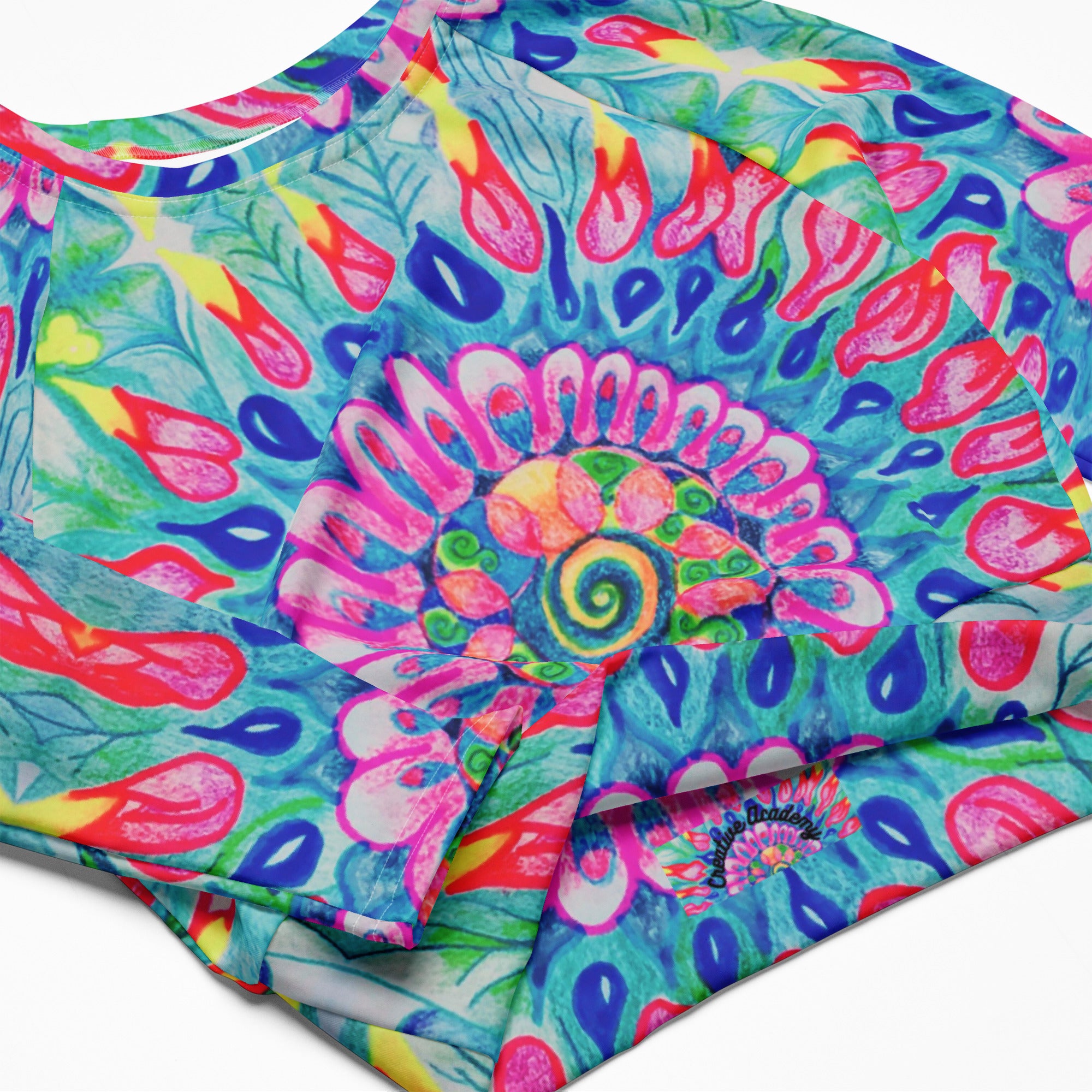 Flower of Life Longsleeve Crop Top