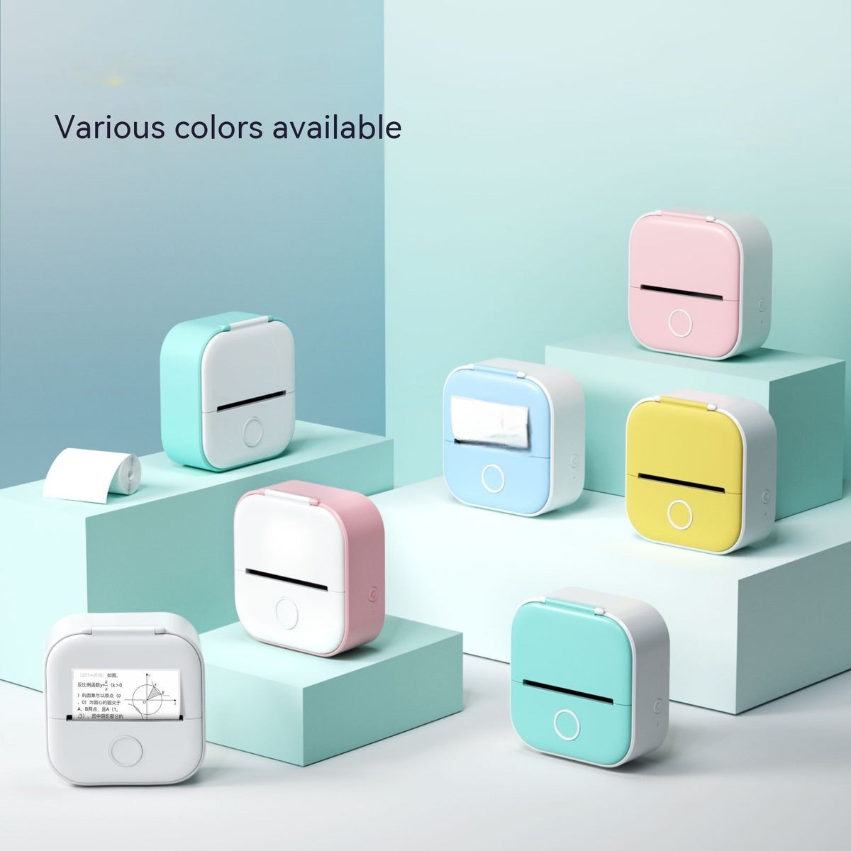 Portable Bluetooth Mini Thermal Label Printer – Inkless Pocket Printer for Labels, Photos & Notes