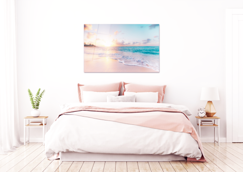 Glas Wandkunst -Meer & Wellen (18x28 Zoll - 46x72cm)