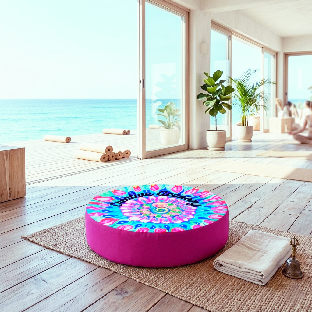 Luxurious Flower of Life Floor Cushion