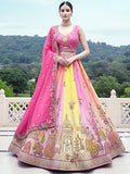 Sunrise Palace Embroidered Silk Lehenga Set